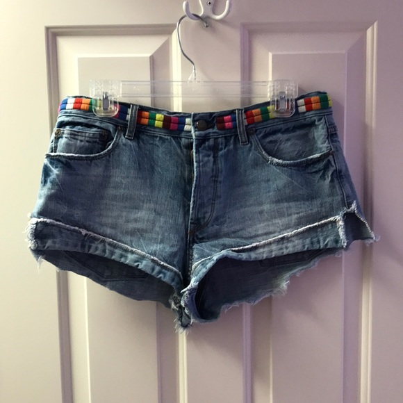 Free People Jean Shorts - Picture 1 of 3